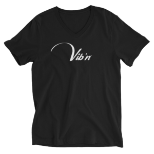 Vibn V neck T Shirt Black